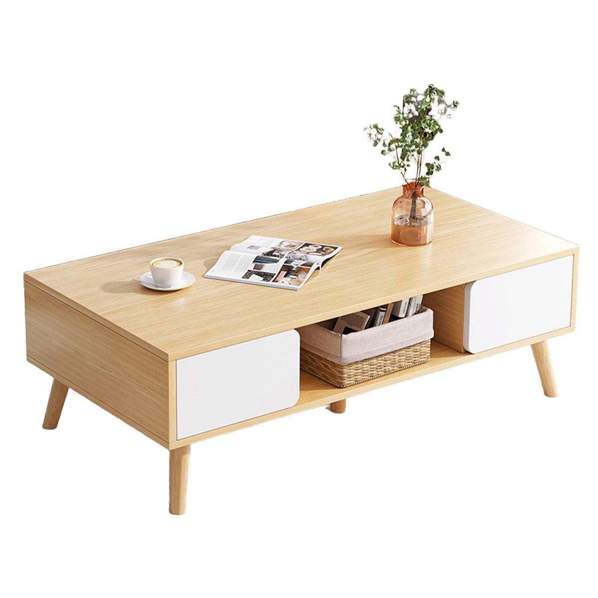 UENMI - Mesa De Centro Elevable Para Living 120x60x42cm