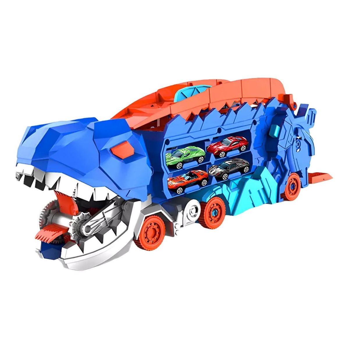 GENERICO - Minicamión 8 Coches De Juguete Con Forma De Dinosaurio