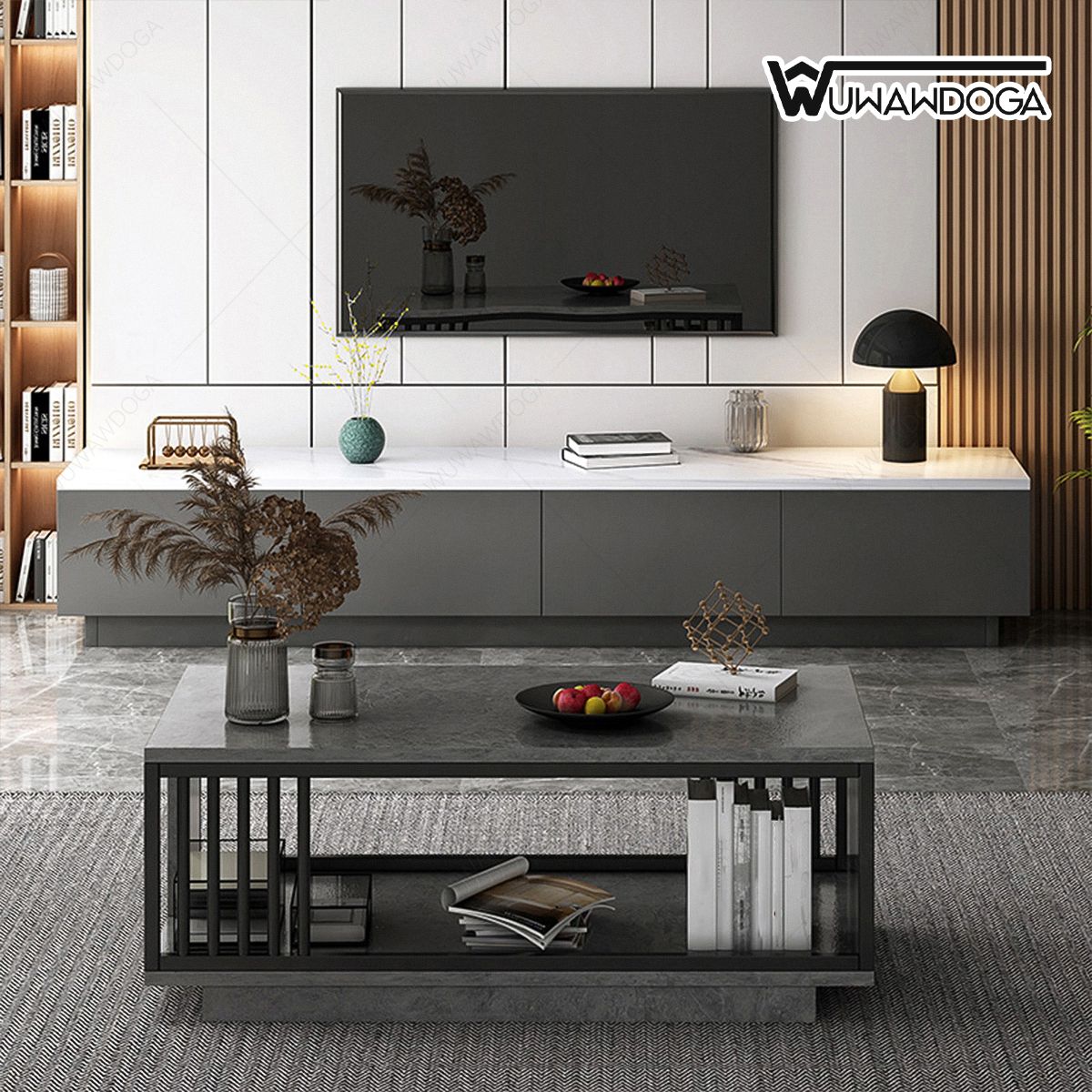 UENMI - Mesa De Centro Moderna, Mesa Auxiliar Para Sala De Estar