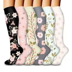 ATURE - Pack 6 Pares Medias Compresivas Calcetines Varices Deportes