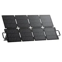 BLUETTI - Panel Solar 130W Cargador Solar Plegable con Soportes Ajustables para Autocaravanas y Acampadas-