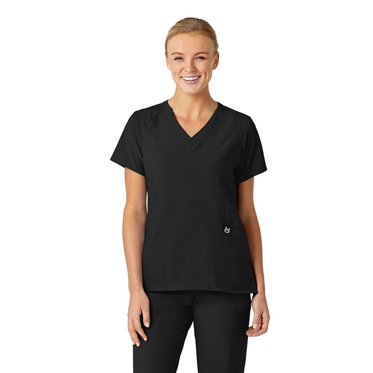 WONDERWINK - POLERA CLÍNICA MUJER WONDERWINK 6155 BLACK