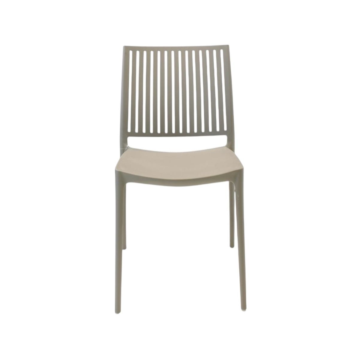 ESCANDINAVIA - Silla Plástico Apilable Deco Noruega Gris Escandinavia