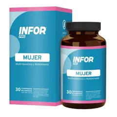 LABORATORIO PRATER - Infor Pro Mujer Multivitaminico Biotina Calcio 30 Comprimido