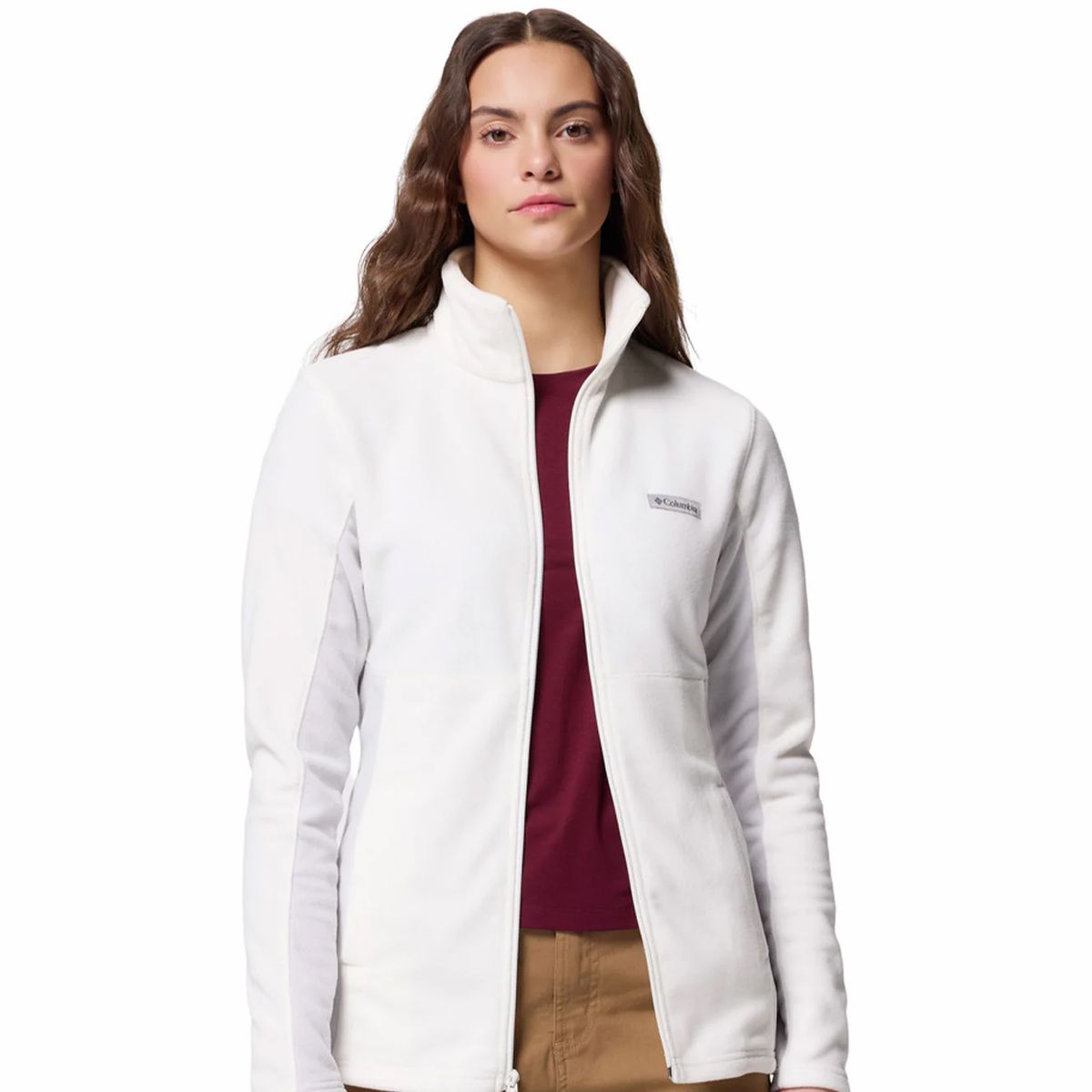 COLUMBIA - Polar Mujer Columbia Basin Trail III Full Zip Blanco