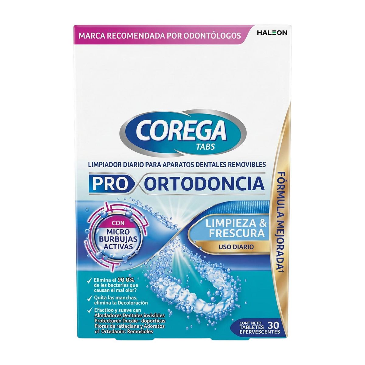 COREGA - Limpiador Aparatos Dentales Corega Tabs 30 Efervesc