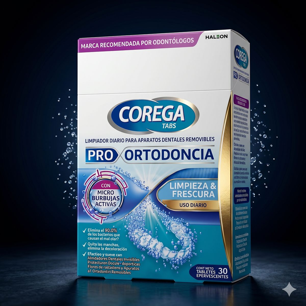 COREGA - Limpiador Aparatos Dentales Corega Tabs 30 Efervesc