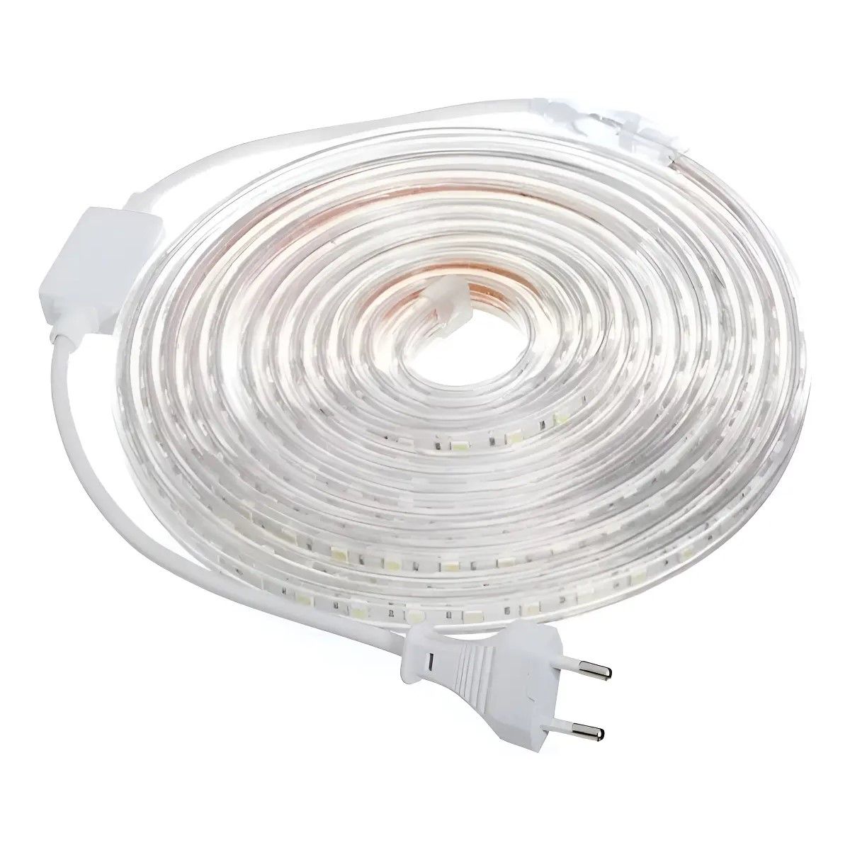 GENERICO - Cinta Led Impermeable 10 Mts. Calida 3000k + Conector 220v BELUG