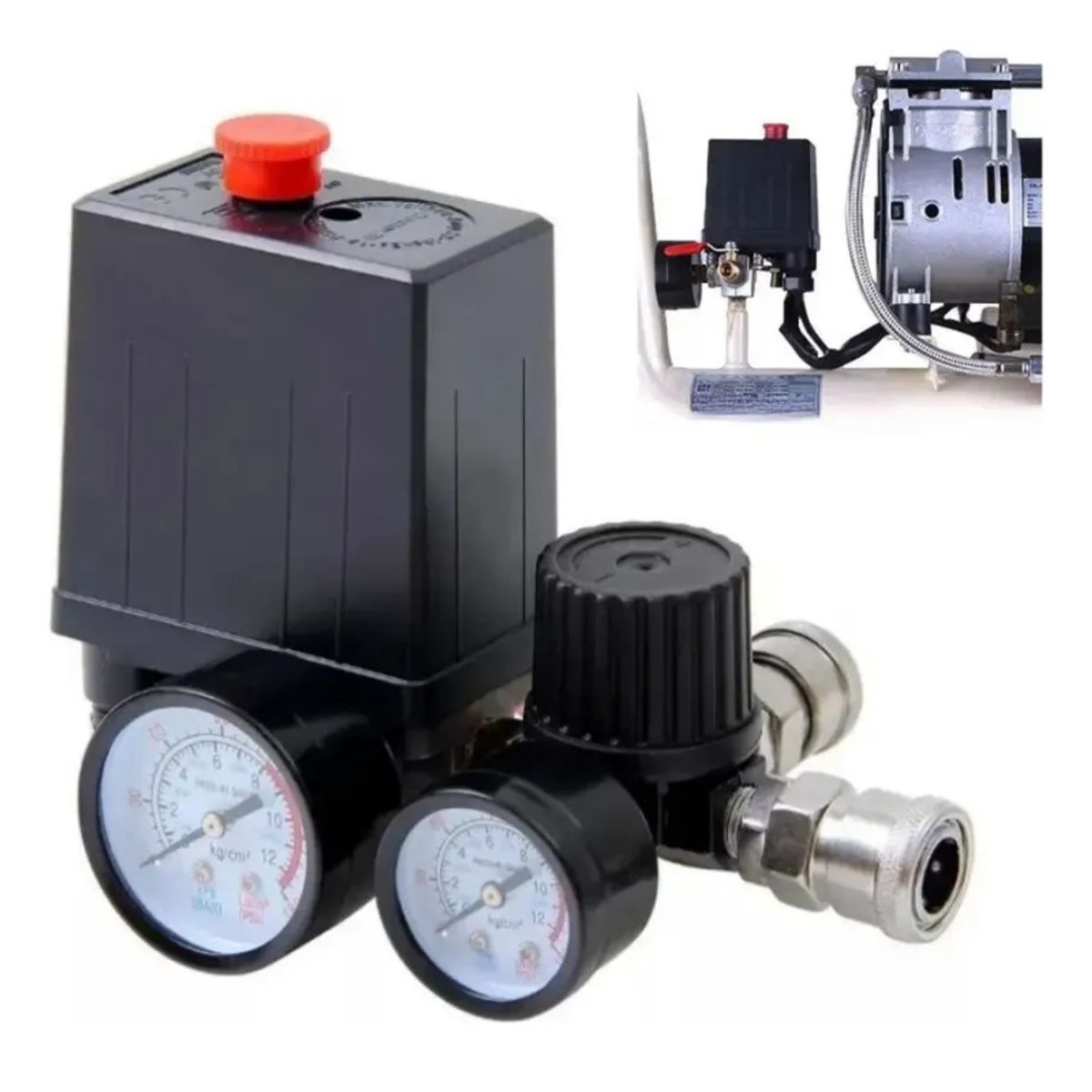GENERICO - compresor de aire Interruptor Válvula Compresor 180psi repuesto