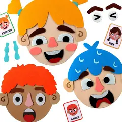 GENERICO - Tablero Expresiones de Emociones Material Didáctico Socioemocional Para niños