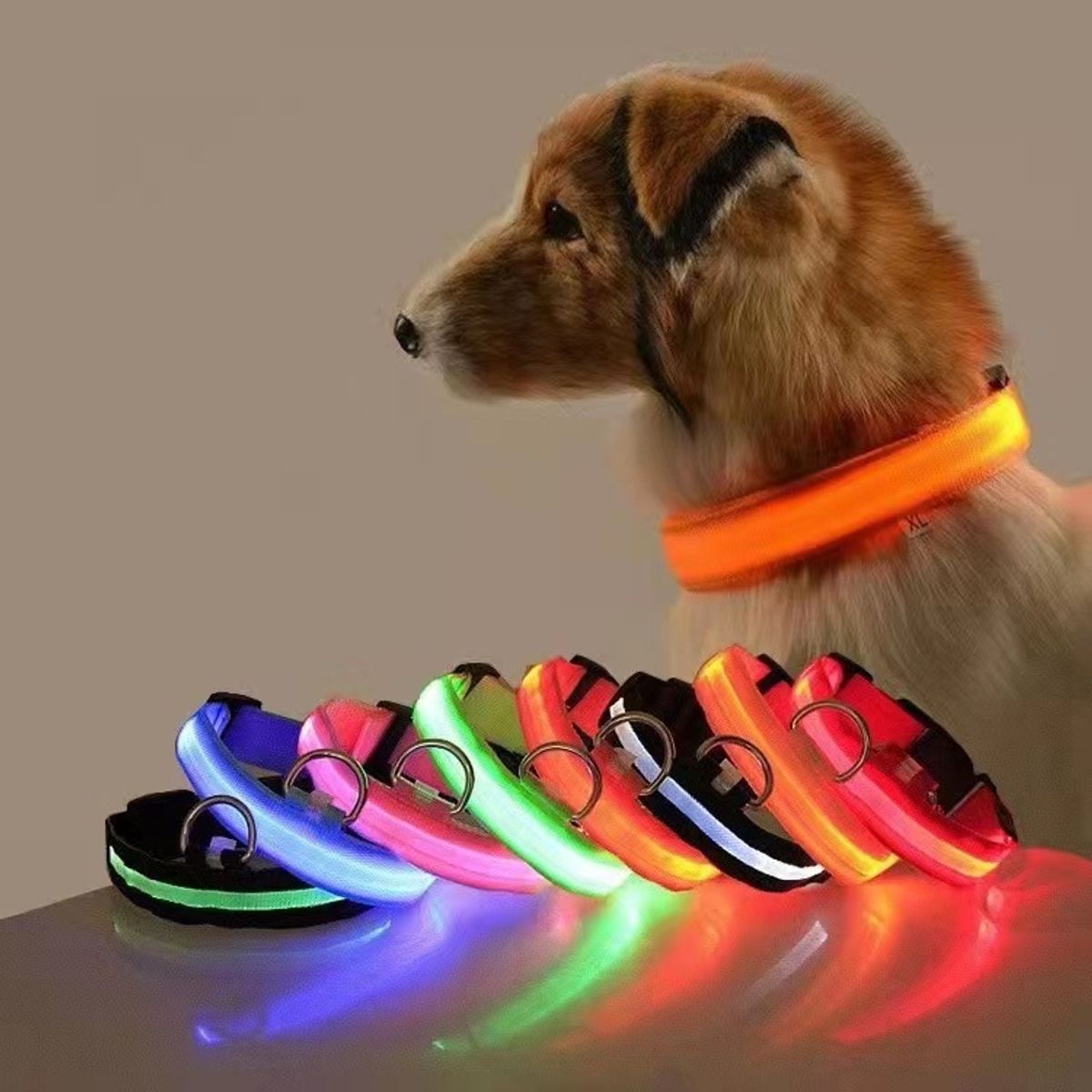 GENERAL ELECTRIC - Collar Luminoso LED para Mascotas Perros y Gatos colores Surtidos
