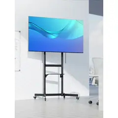 BRASFORMA - Pedestal de TV para 55" a 100" 70kg Inclinable y Ajustable altura Hasta 1.74cm - SBRCR1044