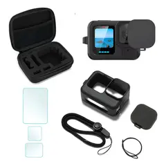 GENERICO - Pack funda carcasa tapa láminas para GoPro Hero 13 con 1