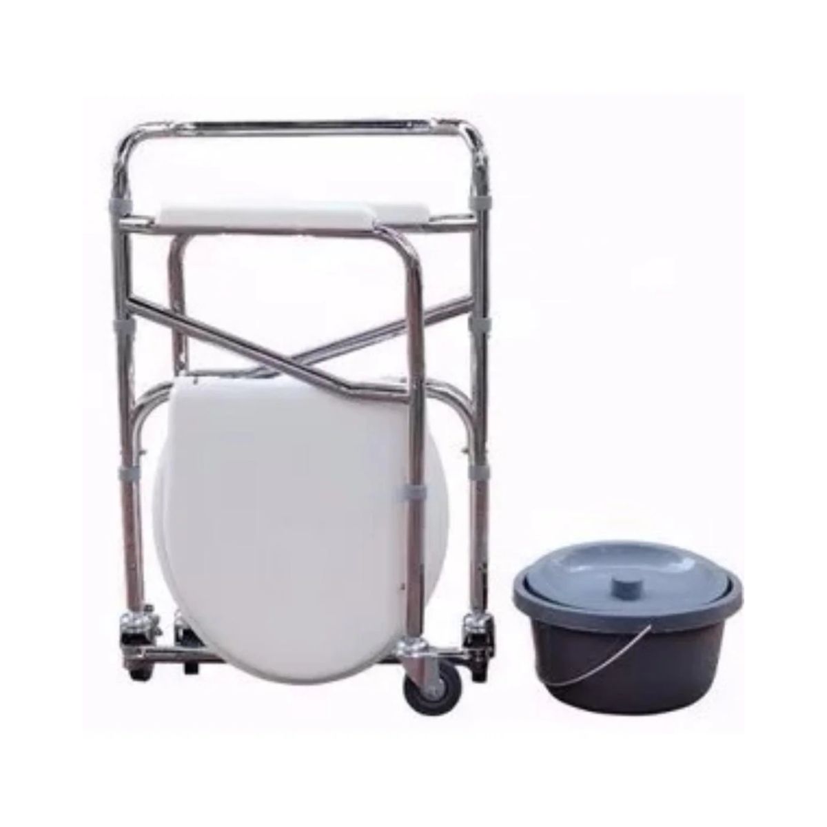 GLOMED - Baño Portátil WC Plegable Con Ruedas Pro Glomed WCP012