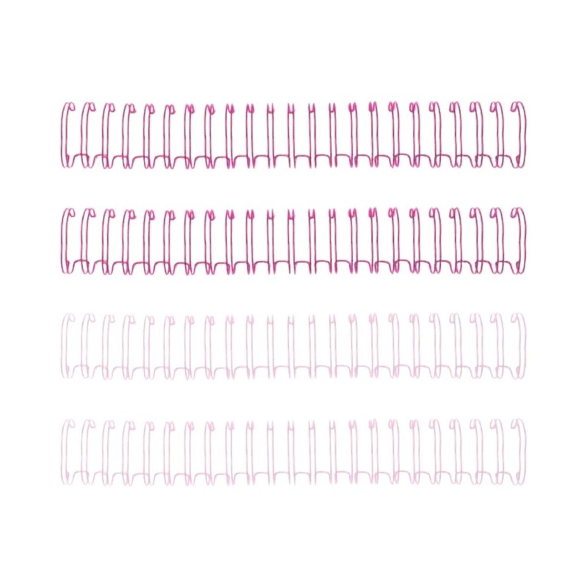 AMERICAN CRAFTS - Cinch Wire Espirales 1.58 cm - 4 Unid Rosado American Craft
