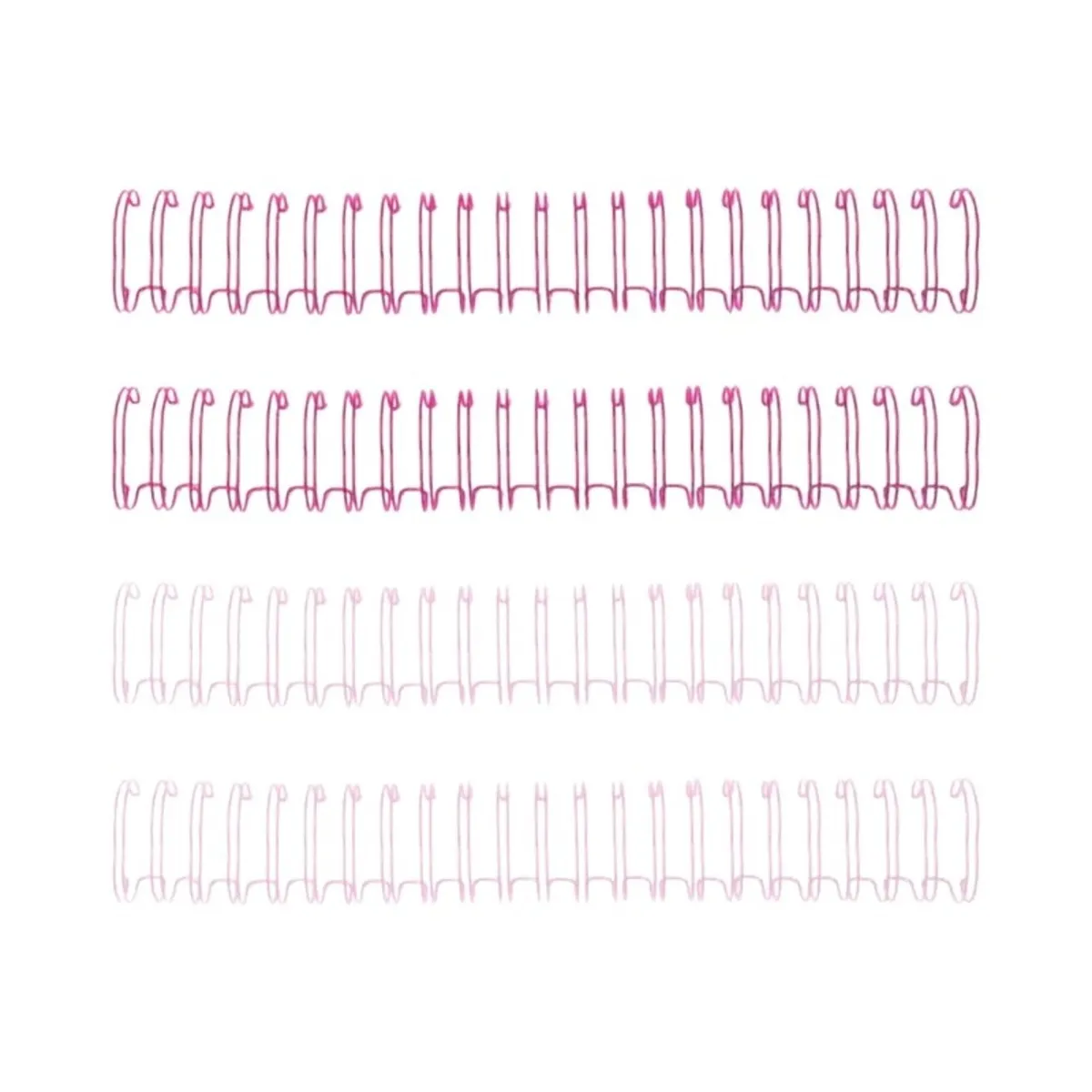 AMERICAN CRAFTS - Cinch Wire Espirales 1.58 cm - 4 Unid Rosado American Craft