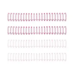 AMERICAN CRAFTS - Cinch Wire Espirales 1.58 cm - 4 Unid Rosado American Craft