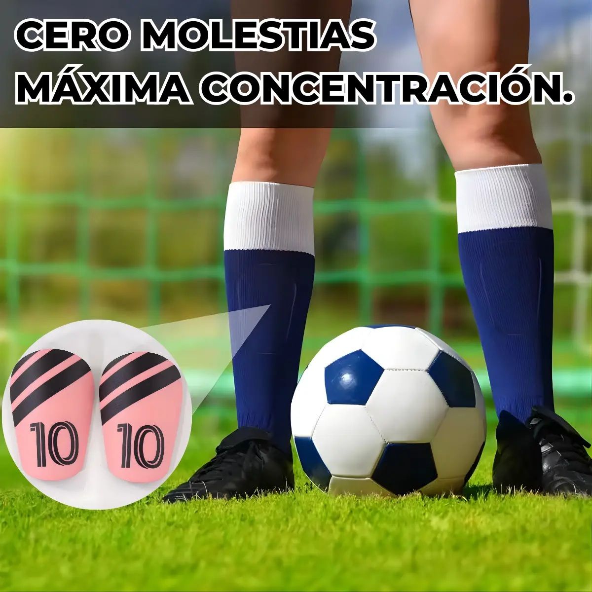 GENERICO - Mini Canilleras Futbol Pequeñas 8x5 deportiva 10 rosado