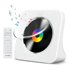 GENERICO - Reproductor Bluetooth de Cd Portátil con Bocina Estéreo Kc-718 Color Blanco BELUG