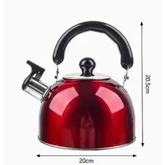 GENERICO - Tetera de acero inoxidable 2 y 3 litros con sirena de ebullición