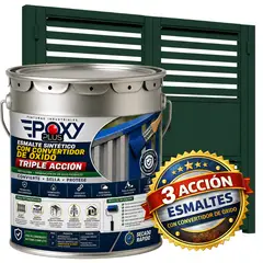 EPOXY - ESMALTE SINTETICO - CONVERTIDOR OXIDO - TINETA 4G - VERDE MUSGO