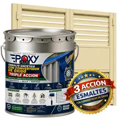 EPOXY - ESMALTE SINTETICO - CONVERTIDOR OXIDO - TINETA 4G - MARFÍL
