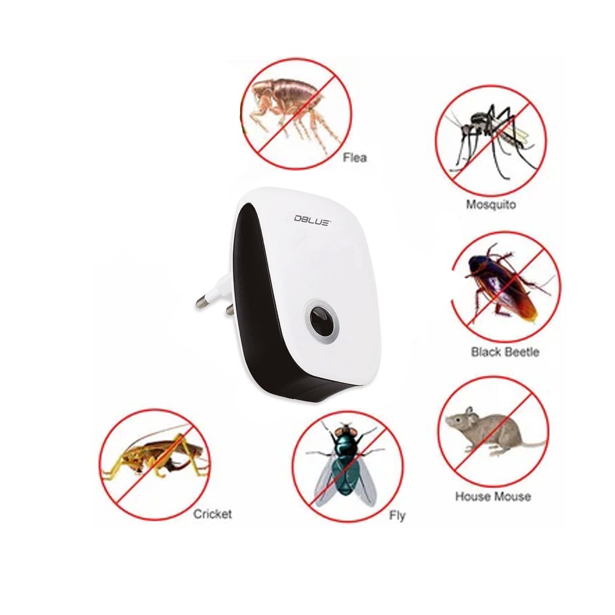 DBLUE - REPELENTE DBLUE DE INSECTOS ELECTRONICO, ULTRASONIDO