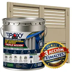 EPOXY - ESMALTE SINTETICO - CONVERTIDOR OXIDO - TINETA 4G - BEIGE GRISÁCEO