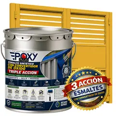 EPOXY - ESMALTE SINTETICO - CONVERTIDOR OXIDO - TINETA 4G - AMARILLO RETAMA