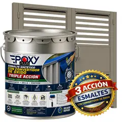 EPOXY - ESMALTE SINTETICO - CONVERTIDOR OXIDO - TINETA 4G - GRIS PERLADO RATÓN