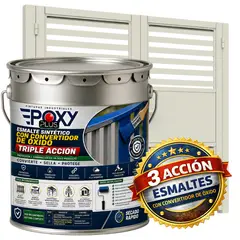 EPOXY - ESMALTE SINTETICO - CONVERTIDOR OXIDO - TINETA 4G - BLANCO PAPIRO