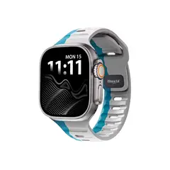 GENERICO - Correa Silicon Ultra Pro Bicolor compatible con Apple Watch