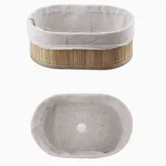 GENERICO - Panera de Madera con Paño Interior Canasta para Frutas y Panes