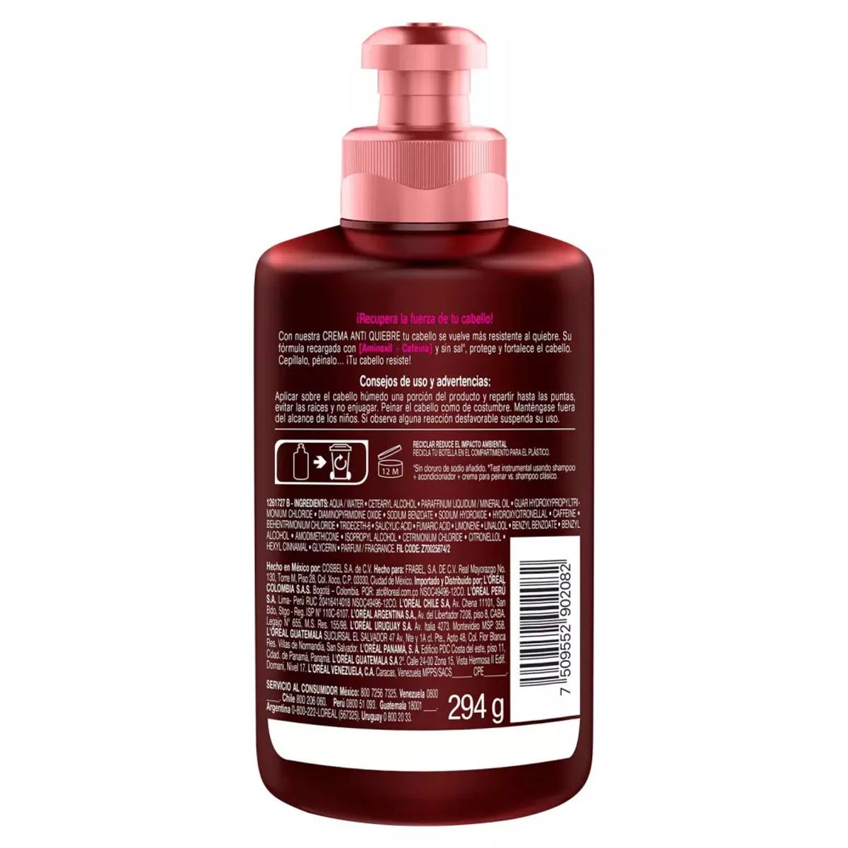 LOREAL PARIS - Crema para Peinar Elvive Aminexil Anticaída 300 ml L'Oréal Paris