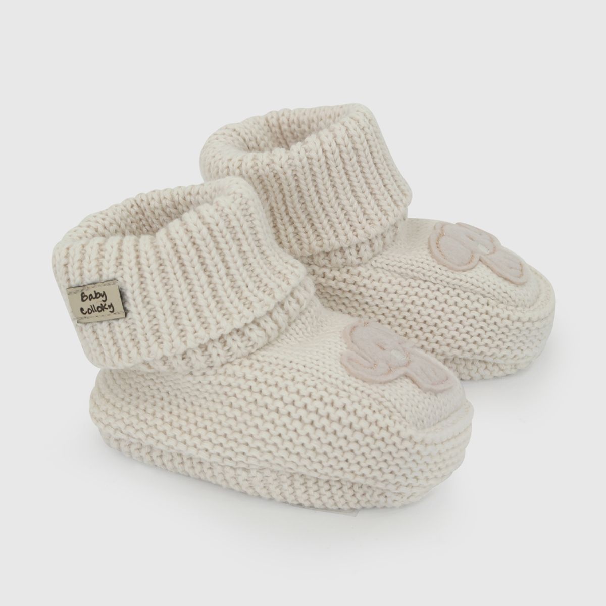 COLLOKY - Zapato tejido niña bebe blanco 0/3m - 3/6m
