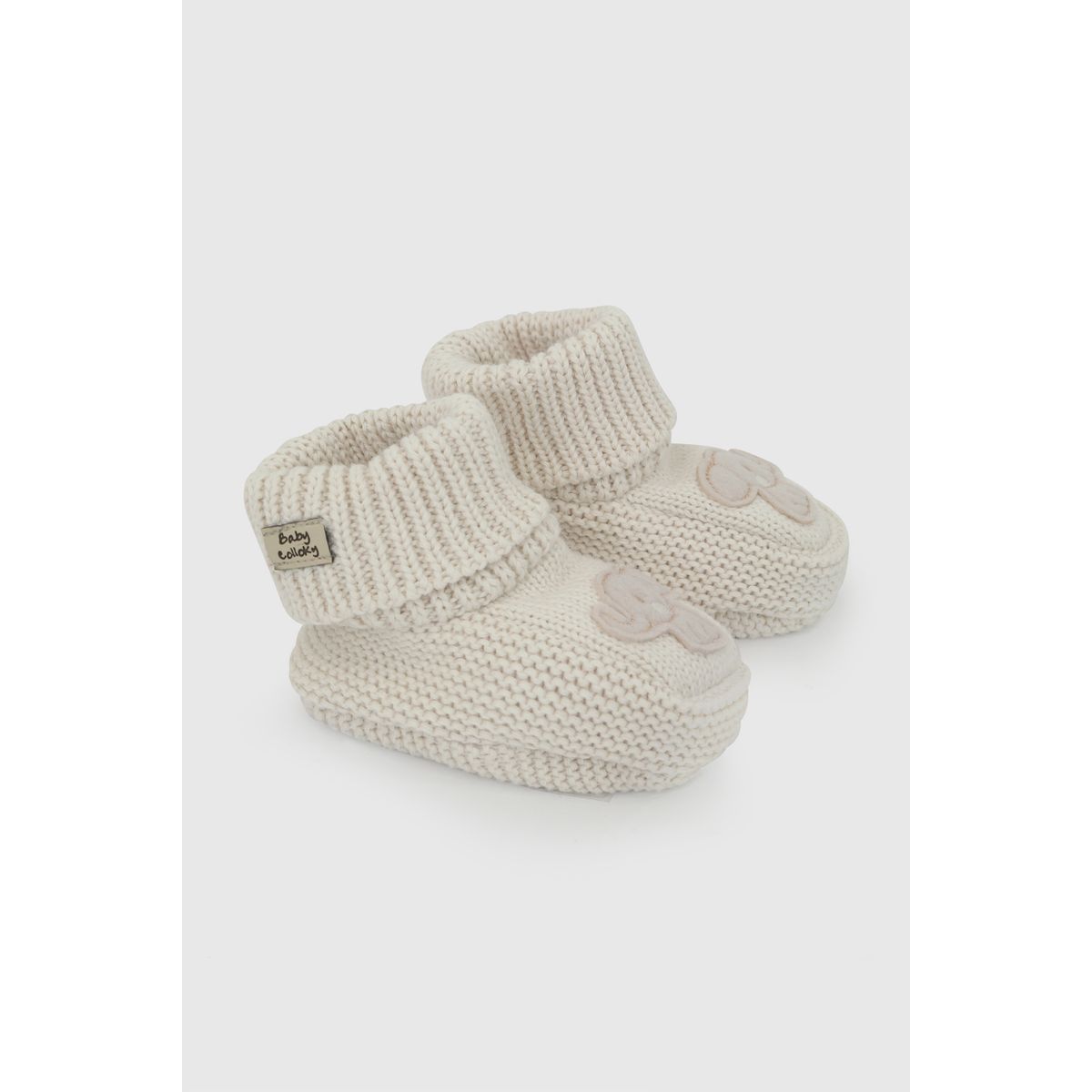 COLLOKY - Zapato tejido niña bebe blanco 0/3m - 3/6m