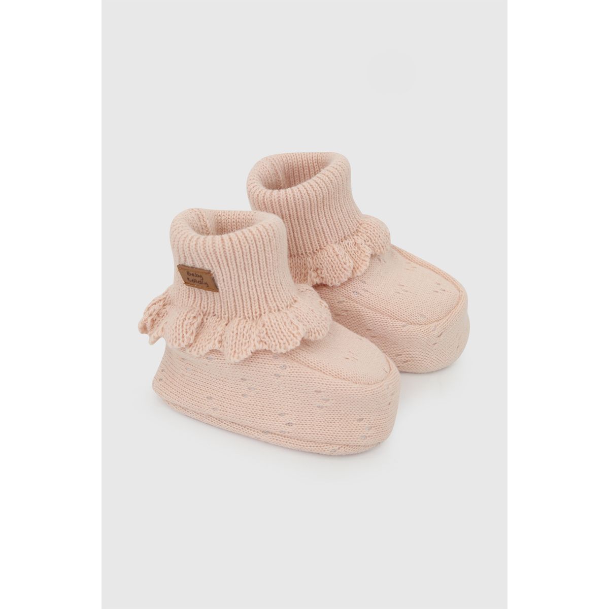 COLLOKY - Zapato tejido niña bebe rosado 0/3m - 3/6m