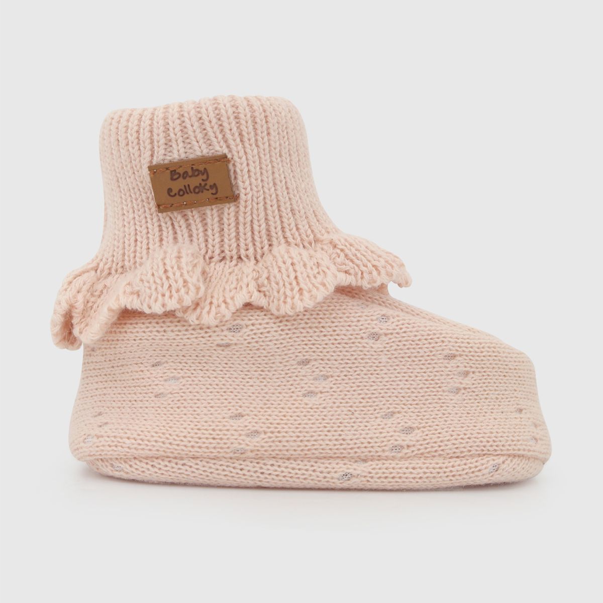 COLLOKY - Zapato tejido niña bebe rosado 0/3m - 3/6m
