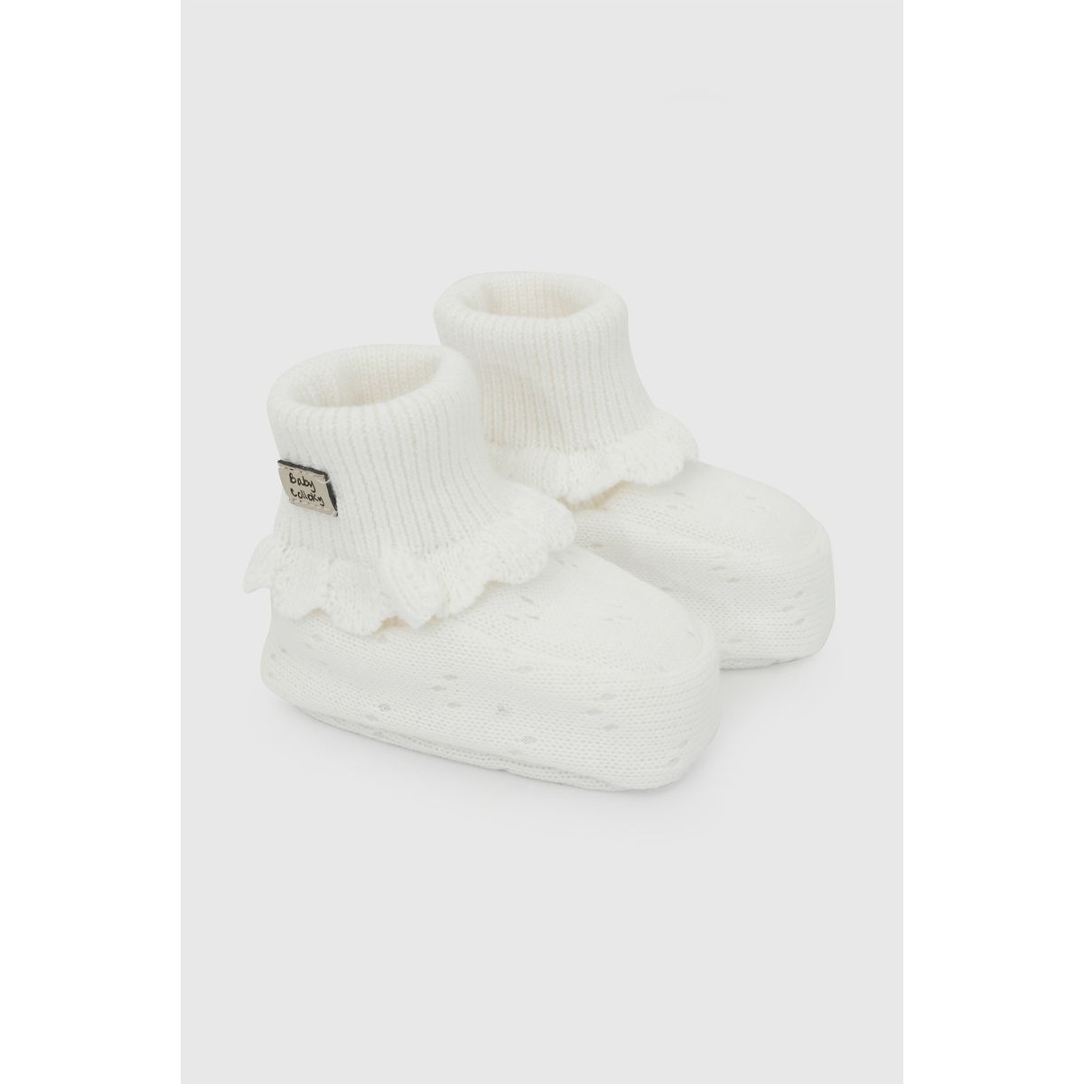 COLLOKY - Zapato Tejido Blanco Unisex 0/3M - 6/9M