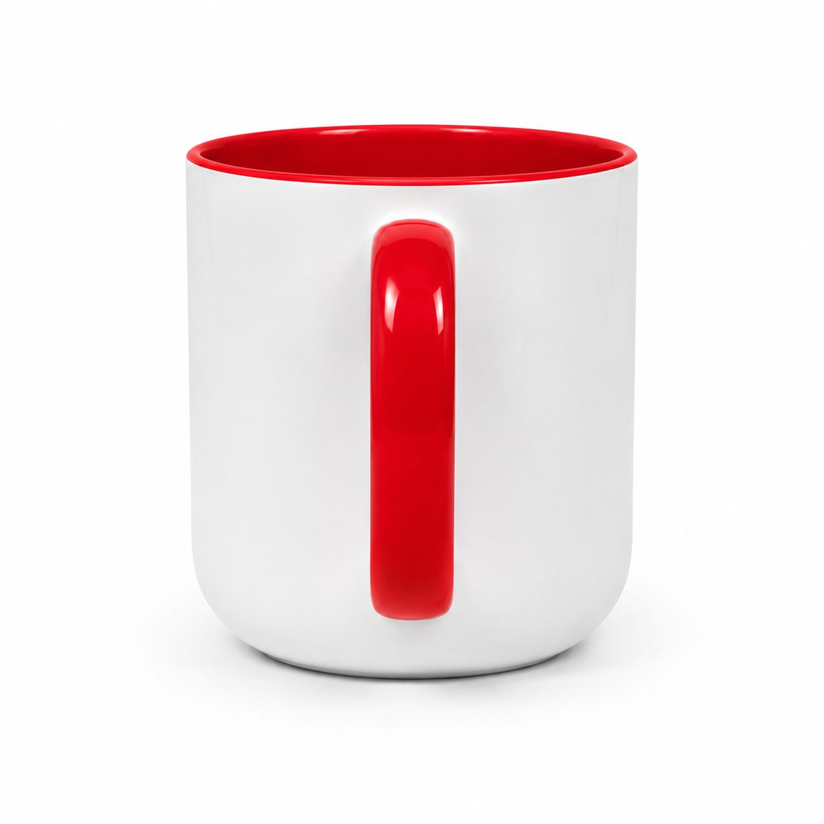 TODOK - Taza de Ceramica Borde Rojo 11oz 12 Unidades
