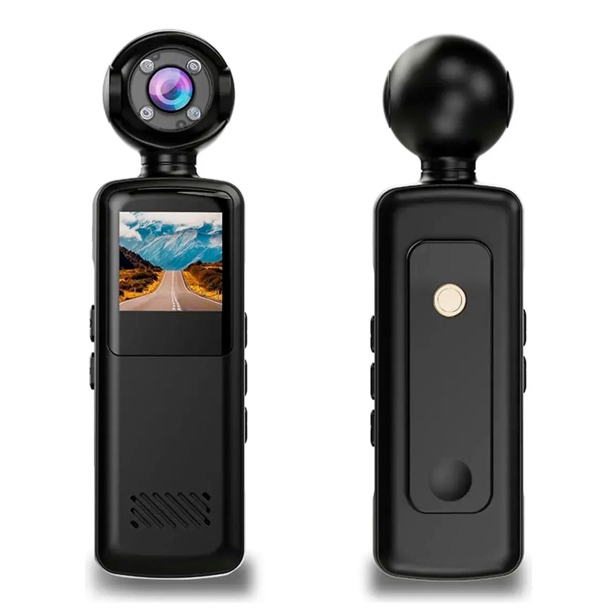 GENERICO - Mini Cámara Deportiva Accion Hd Portatil Pantalla Lcd 180°