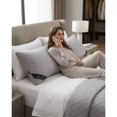 GENERICO - Pack 2 Almohadas Estándar Confort Suave - Relleno Hipoalergénico