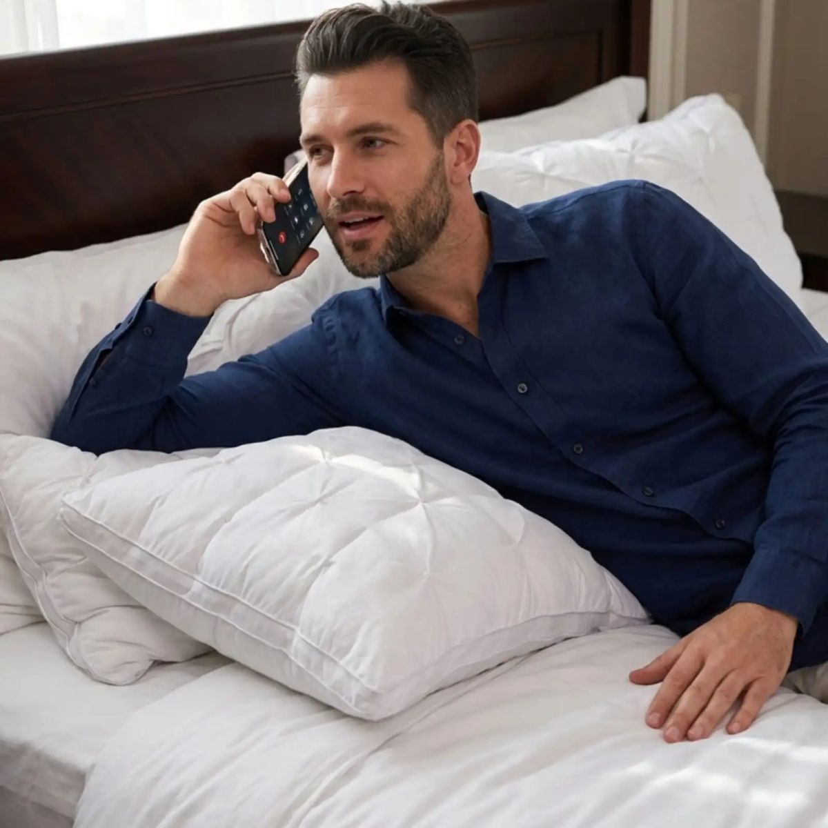 GENERICO - Pack 2 Almohadas Estándar Confort Suave - Relleno Hipoalergénico
