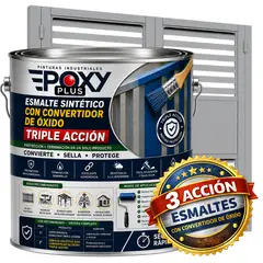 EPOXY - ESMALTE SINTETICO - CONVERTIDOR OXIDO - GALÓN - GRIS VENTANA