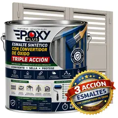 EPOXY - ESMALTE SINTETICO - CONVERTIDOR OXIDO - GALÓN - GRIS SEDA