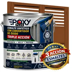 EPOXY - ESMALTE SINTETICO - CONVERTIDOR OXIDO - GALÓN - MARRÓN BARRO