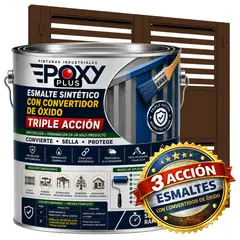 EPOXY - ESMALTE SINTETICO - CONVERTIDOR OXIDO - GALÓN - MARRÓN NOGAL