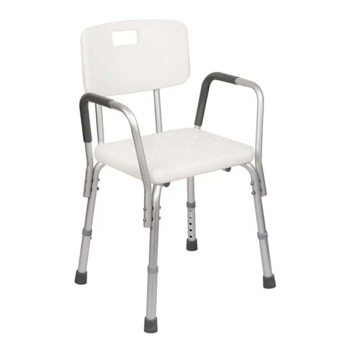 GLOMED - Silla De Baño con Apoya Brazos Fijo Glomed SBD011