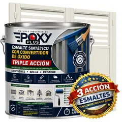 EPOXY - ESMALTE SINTETICO - CONVERTIDOR OXIDO - GALÓN - BLANCO GRISÁCEO