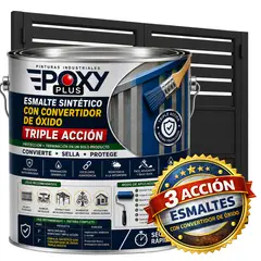 EPOXY - ESMALTE SINTETICO - CONVERTIDOR OXIDO - GALÓN - NEGRO INTENSO